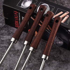 Goedkope Ontwerp Rvs Keukengerei Met Walnoot Houten Handvat Keukengerei Set - Product Image 5