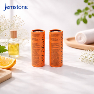 High End Eco Friendly Kraft Cardboard Face Cream Lotion Paper Cylinder Packaging Loose Powder Perfume Paper Tube Packaging Box - Product Image 4