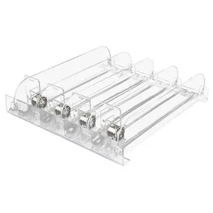 Adjustable Width Spring Loaded Shelf Pusher Plastic Dividers Shelf Combined Cigarette Pusher System for Supermarket Store