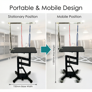 Table de toilettage pour animaux de compagnie au design portable et <span class=keywords><strong>à</strong></span> hauteur réglable pour un toilettage facile des animaux et une utilisation professionnelle en salon <span class=keywords><strong>à</strong></span> <span class=keywords><strong>domicile</strong></span> - Product Image 5