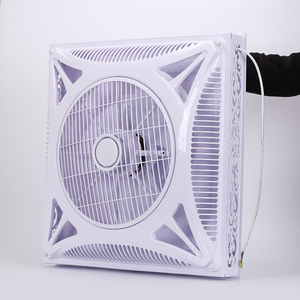 LU Factory Supply Ventilateur de plafond intégré électrique de 14 pouces Télécommande Refroidisseur d'air Lumière LED Utilisation commerciale domestique - Product Image 2