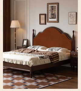 Cama Beliche Moderna Estilo Americano em Madeira Maciça de Nogueira, para Uso Doméstico, Economia de Espaço, Multifuncional, Cama Grande - Product Image 5