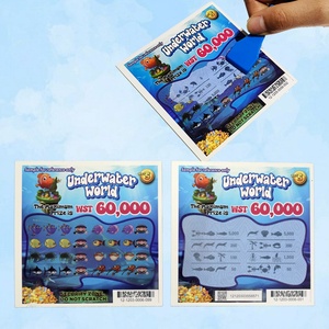 ผู้ผลิตพิมพ์บัตรลอตเตอรีแบบขูดรางวัลสำหรับเกมพนัน ออกแบบฟรีตามสั่ง - Product Image 1