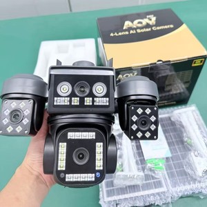 Caméra solaire AI 4 objectifs AOV 8K Ultra HD 4G PTZ avec panneau solaire pour la surveillance de sécurité extérieure - Product Image 3
