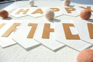 Bannière d'<span class=keywords><strong>anniversaire</strong></span> en feutre, cadeaux, <span class=keywords><strong>guirlande</strong></span> pour baby shower - Product Image 6