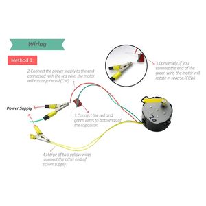 มอเตอร์ซิงโครนัส chancs มอเตอร์เกียร์50ktyz 110V AC 10/12รอบต่อนาที7W - Product Image 6