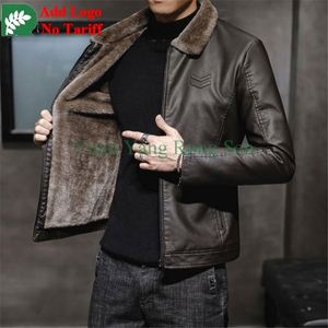 เสื้อแจ็คเก็ตหนังกลับสไตล์อเมริกันเรโทรสำหรับผู้ชาย รุ่นสปริงและออทัมน์  แบบไล่เฉดสี  ทรงนักบิน - Product Image 4