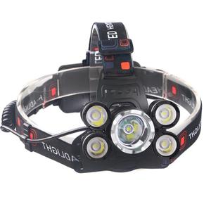 <span class=keywords><strong>12000</strong></span> Lumen Ultra lumineux 5 LED phare <span class=keywords><strong>lampe</strong></span> de poche USB charge IP55 <span class=keywords><strong>lampe</strong></span> <span class=keywords><strong>frontale</strong></span> pour l'extérieur Camping chasse randonnée exploitation minière - Product Image 1