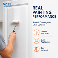 Rouleau de peinture en éponge haute densité MSN de 4 pouces pour cadre standard, outils de peinture très vendus en gros