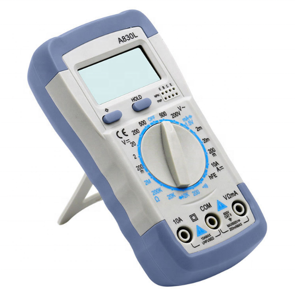 A830L Handheld Digital Ammeter Voltmeter Digital Display Universal Meter DT-830B