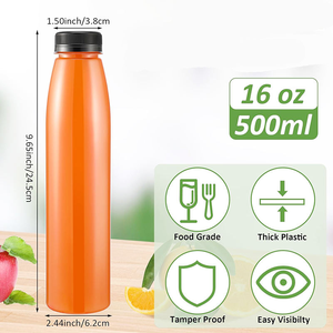 Venta al por mayor 180ml/300ml/350ml/500ml botellas de bebidas de plástico PET transparentes con tapa de rosca serigrafía para bebidas energéticas de soda - Product Image 6