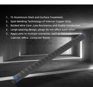 Unità di distribuzione di potenza (PDU) 19 "1U 16A 20 vie IEC C13 prese con sovraccarico integrato e indicatore - Product Image 5