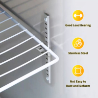 Clips et supports d'étagère réglables robustes, goujons d'étagère en acier inoxydable pour cuisine, bibliothèque, rangement mural