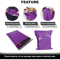 ZHONGSHENG Emballage express de vêtements Enveloppe en polymère auto-adhésive avec logo personnalisé Enveloppe de courrier Sacs d'expédition étanches multi-épais
