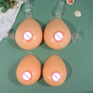 Silikon yapay meme formları artı boyutu bir çift ayrı beyaz kutu ambalaj meme pedi özelleştirilmiş protez göğüsler - Product Image 3