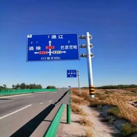 Poteau de signalisation à affichage LED d'extérieur Écran publicitaire en acier étanche pour l'utilisation de Road Square & Intersection