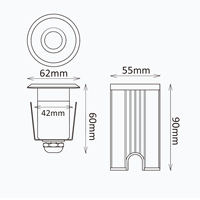 Lampes LED pour piscine, sous l'eau, RGB IP68, SS IP68, étanches, CE Rohs IP68, lumière souterraine monocolore/RGB