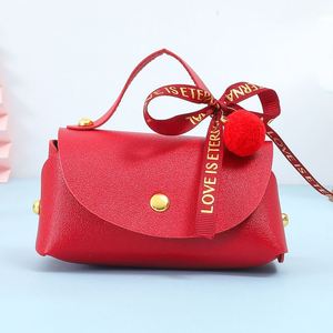 Bolso de Mano Mini Hecho a Mano de Cuero PU, Bolsa Linda para Dulces, Reutilizable, para Regalos de Boda y Fiestas, con Logotipo Personalizado para Dulces y Pequeños Regalos - Product Image 4