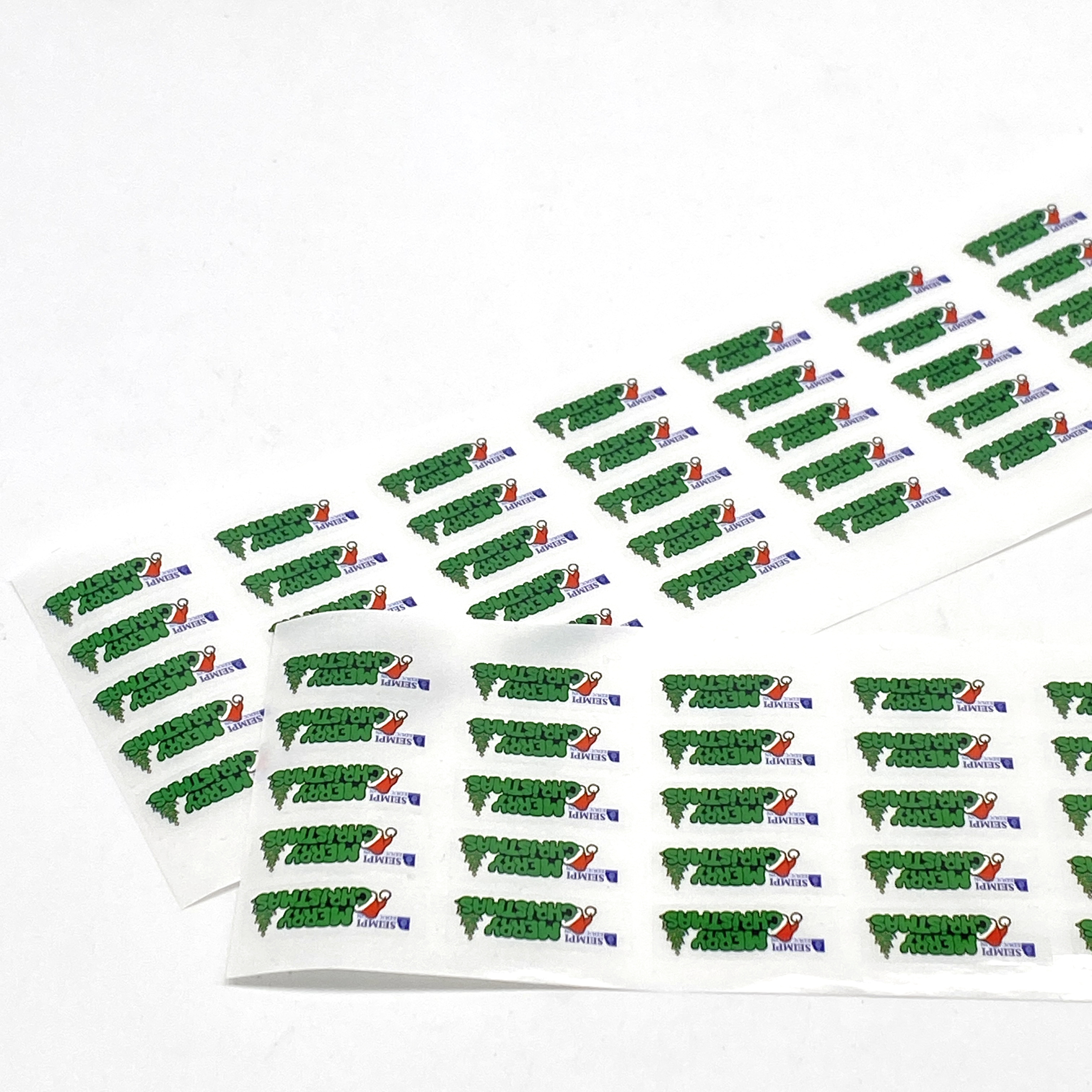 Custom Christmas Waterproof Die Cut Sticker Logo Adhesive Label Printing Vinyl