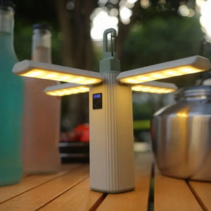 Lámpara portátil recargable para tienda de campaña, linterna multifunción de larga duración, lámpara de mano plegable - Product Image 5