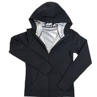 Combinaison de sauna pour femmes grandes tailles, veste à fermeture éclair sur le devant, pantalon de musculation, ensemble amincissant magique pour la perte de poids