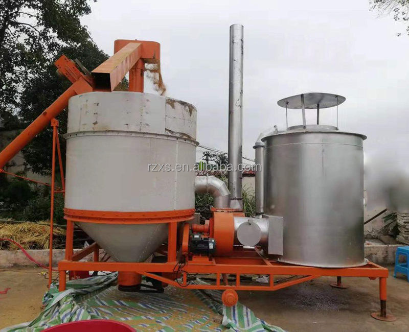 Great quality Mobile grain silo-bin dryer with husk as fuel