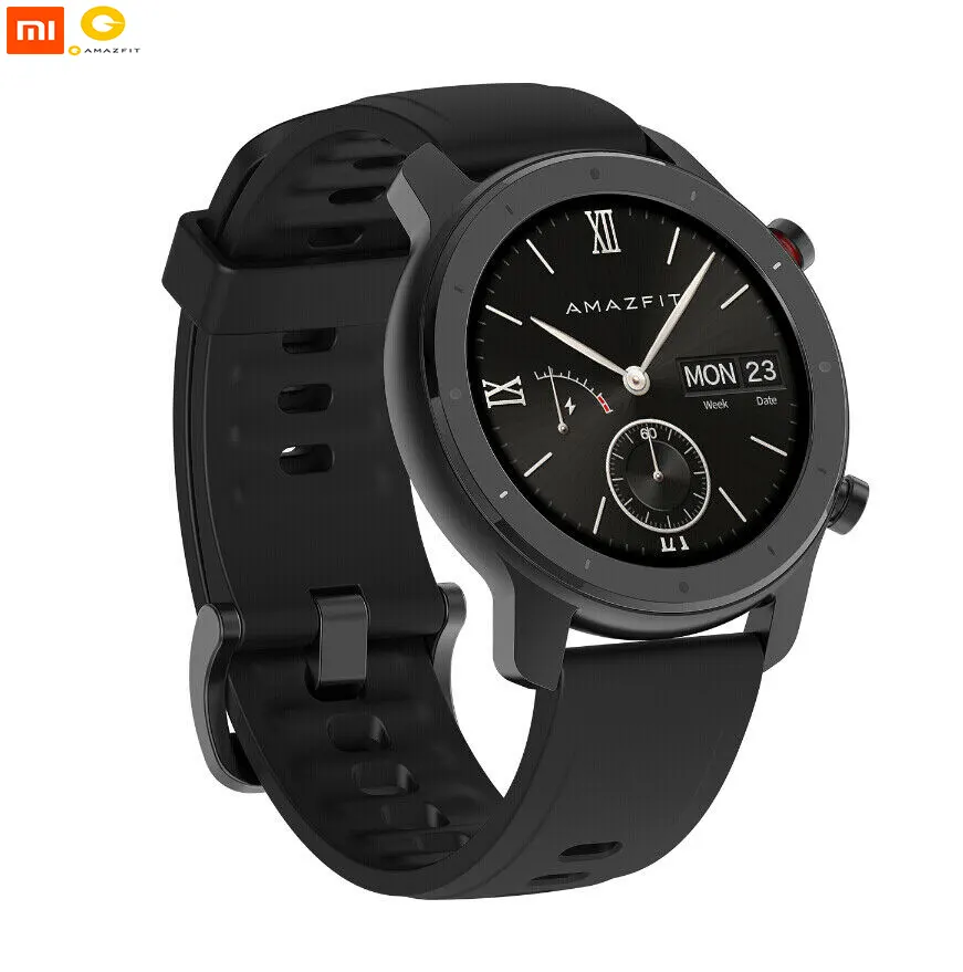 Global Version Amazfit GTR Lite 47mm Smart Watch AMOLED Screen 5ATM Waterproof Smartwatch 24Days Battery for Android IOS