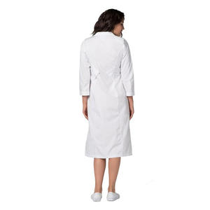 ชุดสูทผ้าฝ้ายขัดสีขาว XL สำหรับผู้หญิงเสื้อโค้ทสำหรับใส่ในโรงพยาบาลต่อต้านริ้วรอยเสื้อโค้ทสำหรับแพทย์ใน100% - Product Image 3