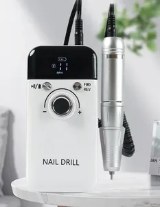 Rechargeable Dual-End Plastic <b>Nail</b> Drill Machine-Professional <b>Electric</b> <b>Nail</b> File with <b>Nail</b> Pusher Tool for Manicure & Pedicure - Product Image 3