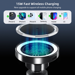 Produits tendance charge rapide support de voiture chargeur sans fil magnétique évent support de téléphone 15w chargeur sans fil support de téléphone de voiture - Product Image 5