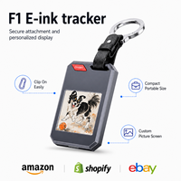 Localizador Bluetooth F1 E Ink Antipérdida Compatible con Apple Find My, Tarjeta de Información NFC, IP65, Llavero, Dispositivo para Mascotas y Equipaje