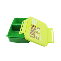 Groothandel BPA-vrije lunchbox waterfles set lekvrij met gespsluiting Bento box kinderen school kantoor aangepaste kleur