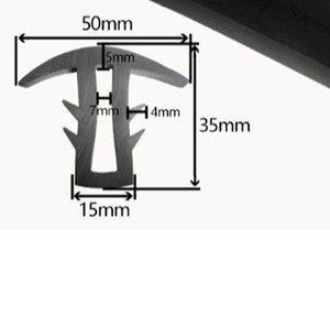 Nhà Máy Cung Cấp Trực Tiếp Dải Niêm Phong Đùn Cao Su EPDM Hình Chữ <span class=keywords><strong>T</strong></span> Cho Miếng Đệm <span class=keywords><strong>T</strong></span>ấm Năng Lượng Mặ<span class=keywords><strong>t</strong></span> Trời - Product Image 6