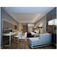 Meubles de chambre à coucher modernes sur mesure Lit bon marché Ensemble de chambre à coucher d'hôtel Mobilier de chambre d'hôtel