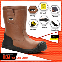 Sepatu Keselamatan Pria Anti-Selip Anti-Hantaman Sepatu Safety untuk Pria Ujung Baja Tahan Air Tahan Tusukan TPU Anti-Benturan