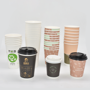 Eco Printed 12 Oz Ice Disposable Drinks Design Dessert Double Wall Blanks Blanks Jelly Coffee Paper Packaging Cup for Cold