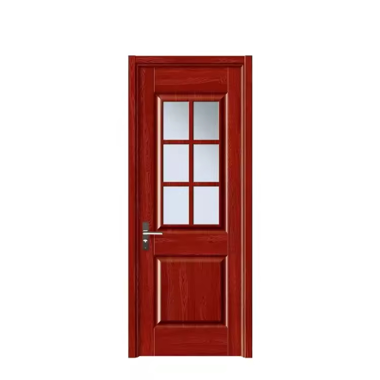 wood arched front door