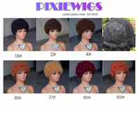 Perruque Courte Afro Kinky en Cheveux Humains Brésiliens Remy Sans Colle avec Frange – Prix Usine – Vente en Gros