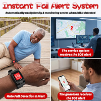 Reloj Inteligente VL12S Unisoc W307 4G GPS con Monitor de Datos de Salud, Llamada SOS, Detección de Caídas, Pulsera Inteligente para el Cuidado de Personas Mayores