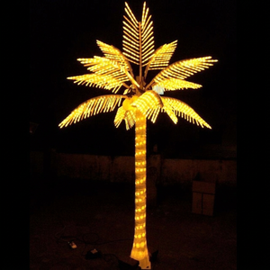 Lumière LED fiable en forme de cocotier, indice de protection IP65, télécommande, éclairage paysager de Noël pour les zones commerciales extérieures - Product Image 1