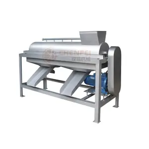 mango,carrot, pear, plum stone fruit industrial single stage cold pulping juicing machine