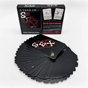 AYPC Lovers Adult Sexy Fun Cards Game Bedroom Commands Sexual Positions Cards Playing Card Game Sexual Toys