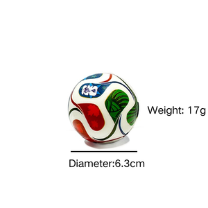 2026 US Canada Mexico <strong>Football</strong> Cup Children Teenagers Adults Small Toys 6.3cm PU/Polyurethane Elastic Soccer Ball - Product Image 6