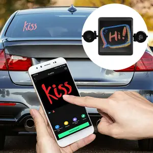 Araba DIY LED ekranlar akıllı emo ışıkları dijital renkli İfade ekran