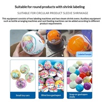 Machine d'étiquetage entièrement automatique à grande vitesse pour films d'impression PVC, boîtes mystères, manchons de ballons de football en PU élastique et jouets