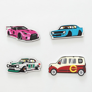 Aimants de réfrigérateur personnalisés en PVC 3D/2D pour voitures de sport, aimants mignons d'animaux pour réfrigérateur, décoration unique pour voitures de sport - Product Image 1