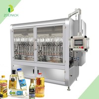 Machine à emballer d'étiquetage de bouchage de remplissage automatique de bouteilles d'huile végétale de cuisson comestible d'huile ligne