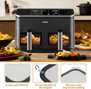 Protector Antisalpicaduras de Silicona para Freidora de Aire <span class=keywords><strong>Cosori</strong></span> de 8.5L-10L, Acero Inoxidable de Alta Calidad, Apto para Lavavajillas y Horno, Resistente al Calor, Personalizado - Product Image 4