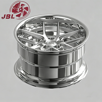 Nouvelles jantes forgées deux pièces de 18 à 26 pouces, 25 mm, finition polie miroir, large bord, 5x112 5x120, adaptées au tuning des voitures particulières