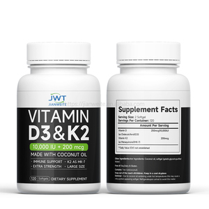 Venta al por Mayor y Procesamiento OEM de Cápsulas Dos en Uno de Vitamina D3+K2 de Fábrica Directa en Stock - Product Image 2